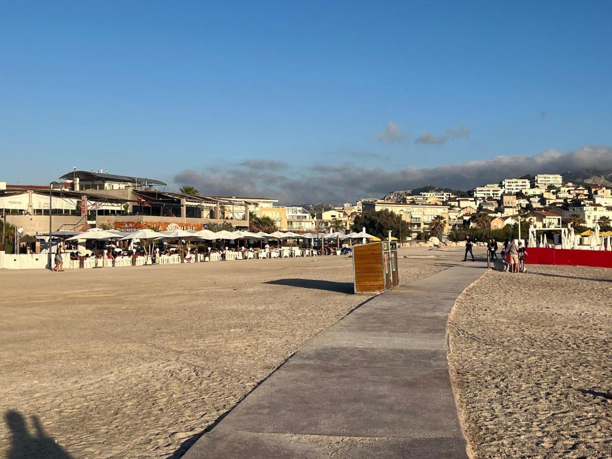 Sun Escape, Appart Renove Climatise 3 Pieces 4-6 Pers, 350M De La Plage Marseille Exterior photo